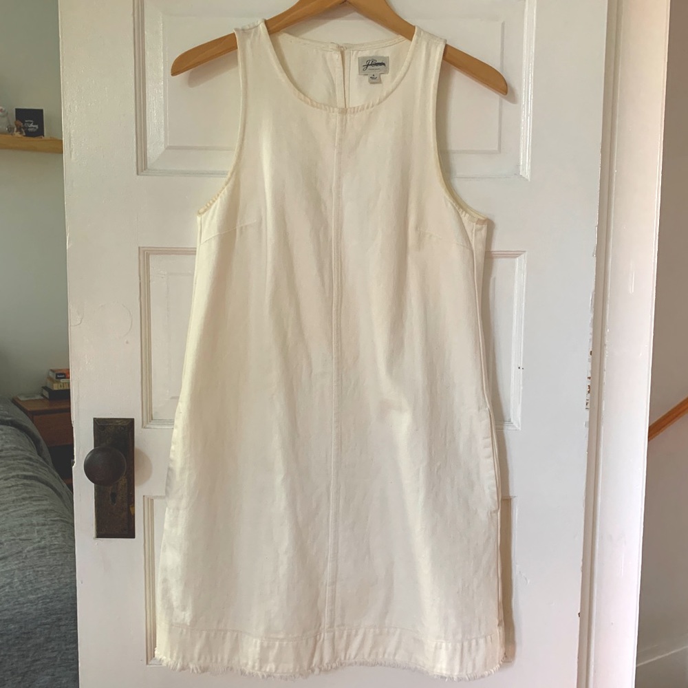 J. Crew White Denim Dress